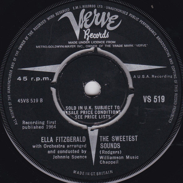 Ella Fitzgerald : Can't Buy Me Love (7")