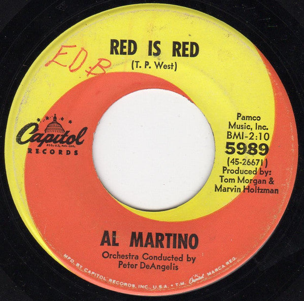 Al Martino : More Than The Eye Can See (7", Single, Scr)