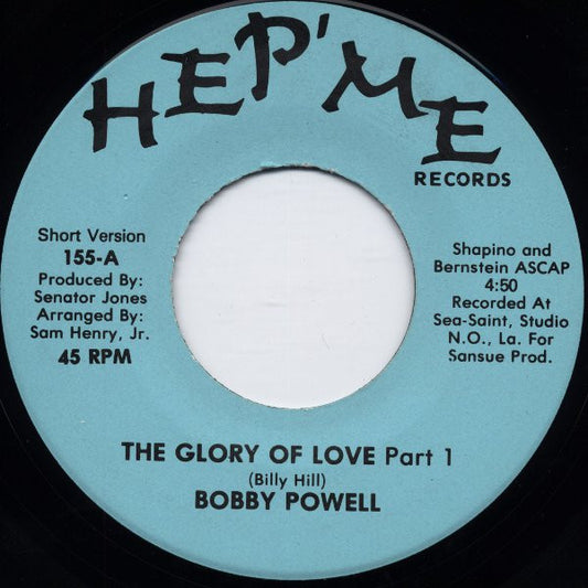 Bobby Powell : The Glory Of Love (7")