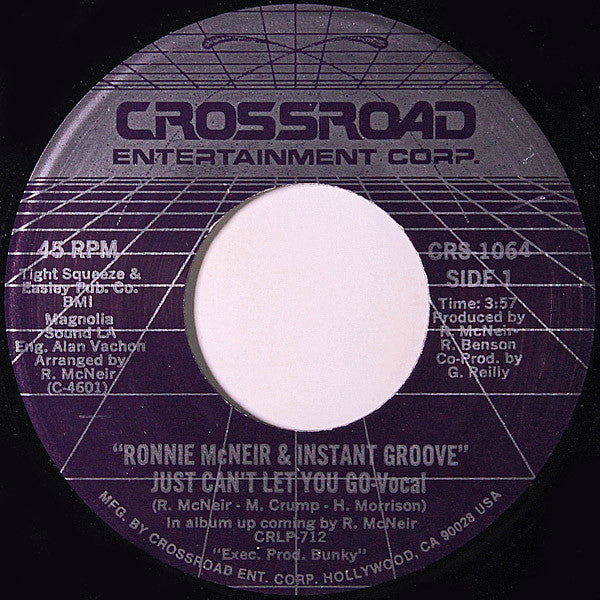 Ronnie McNeir : Just Can't Let You Go (7")