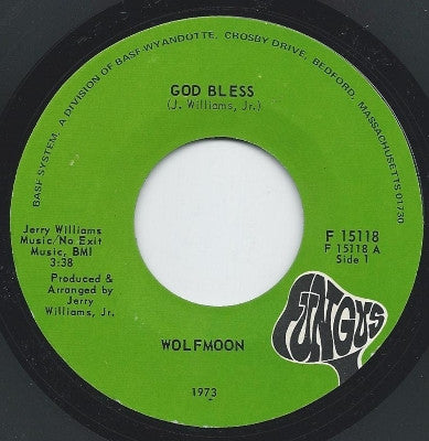 Wolfmoon : God Bless (7", Single, Styrene)