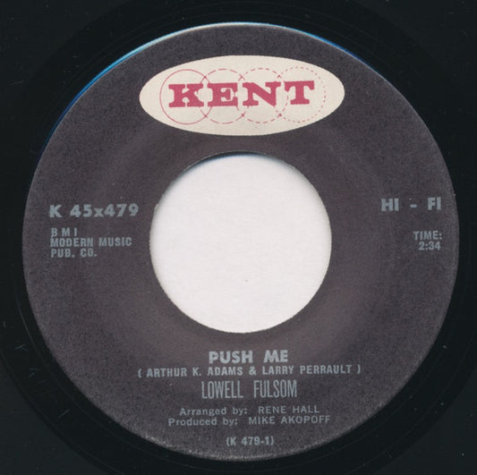 Lowell Fulson : Push Me (7", Single)