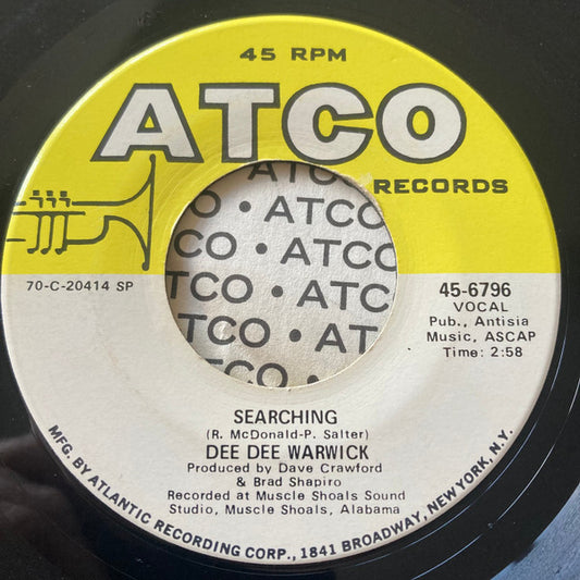 Dee Dee Warwick : Searching (7", SP)