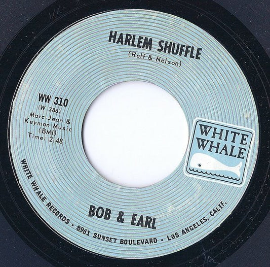 Bob & Earl : Harlem Shuffle (7", Single, Styrene)