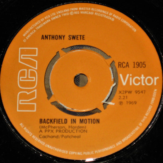 Anthony Swete : Backfield In Motion (7", Single)