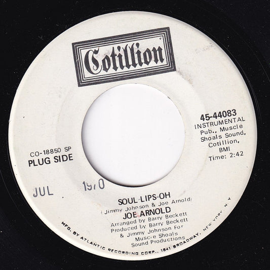 Joe Arnold : Soul Lips-Oh / Sunday In Muscle Shoals (7", Promo, SP )