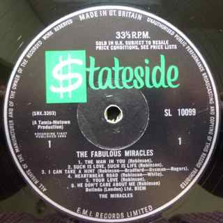 The Miracles : The Fabulous Miracles (LP, Album)