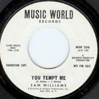 Sam Williams (5) : You Tempt Me (7", Promo)