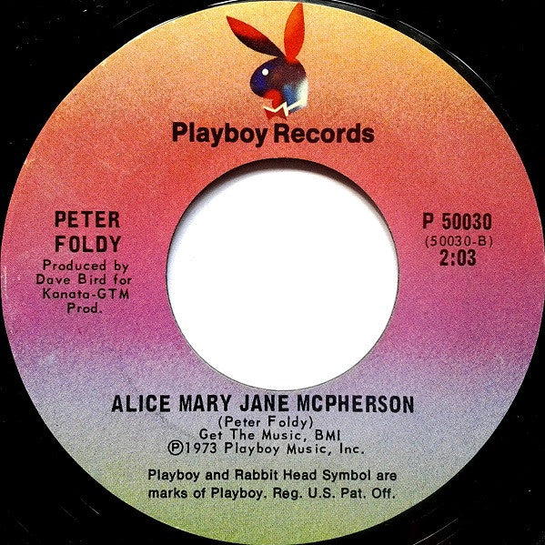 Peter Foldy : Bondi Junction / Alice Mary Jane McPherson (7", Single)