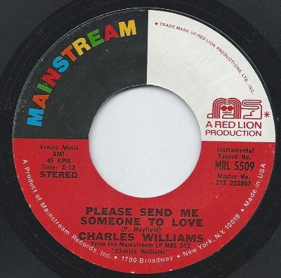 Charles Williams (15) : Please Send Me Someone To Love / Bacon Butter Fat (7", Single)