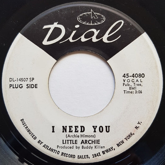 Little Archie : I Need You (7", Single, Promo, SP )