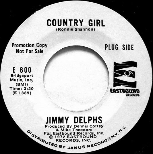 Jimmy Delphs : Country Girl / Mind Going In The Same Direction (7", Promo)