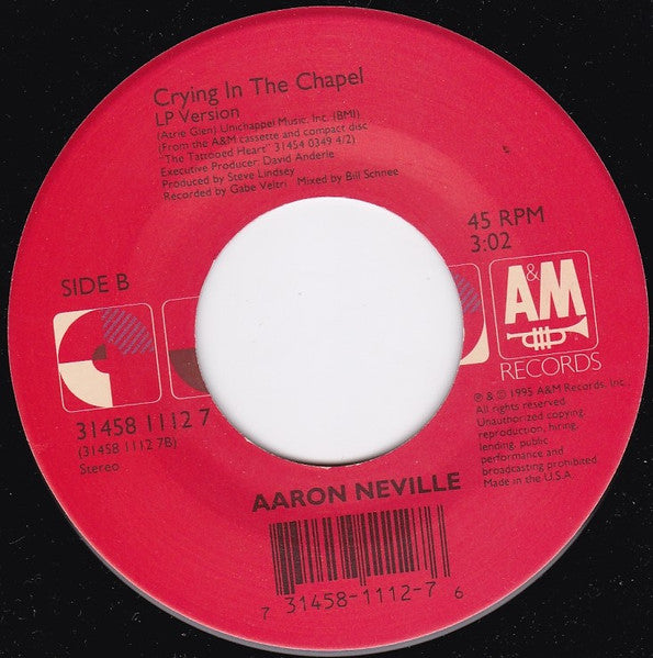 Aaron Neville : For The Good Times (7")