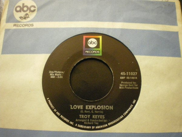 Troy Keyes : Love Explosion (7")