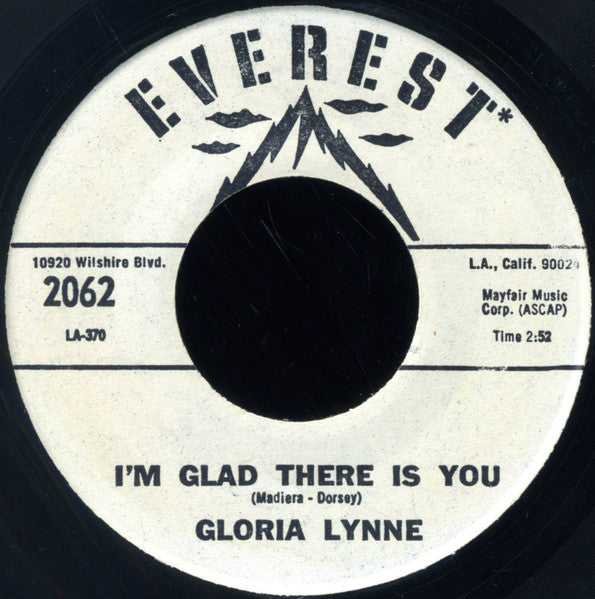 Gloria Lynne : My Devotion / I'm Glad There Is You (7", Mono)