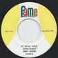 Jimmy Hughes : Goodbye My Lover Goodbye / It Was Nice (7")