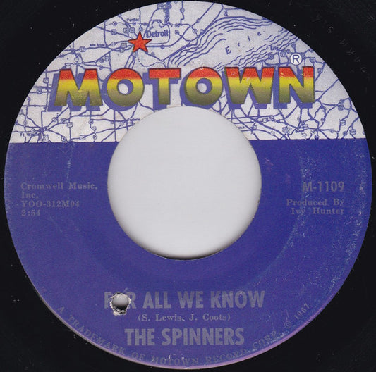 Spinners : For All We Know (7", Single)