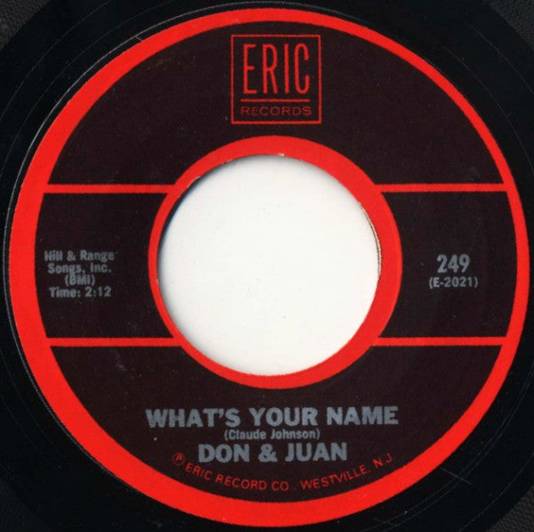 Don & Juan / Sammy Turner : What's Your Name / Lavender Blue (7")