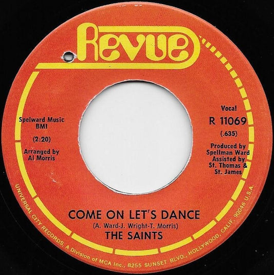 The Saints (5) : Come On Let's Dance / Mirror Mirror On The Wall (7", Single)