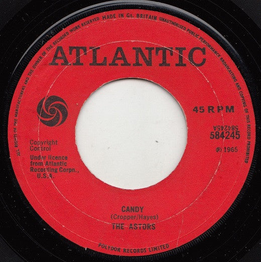 The Astors : Candy (7", Single, RE, Lar)