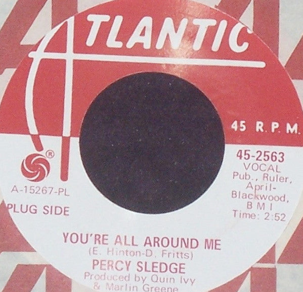 Percy Sledge : You're All Around Me / Self Preservation (7", Single, Promo, PL)