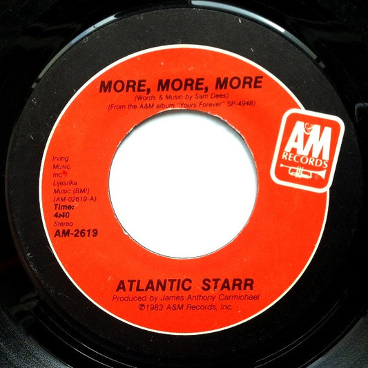 Atlantic Starr : More, More, More / Love Me Down (7", Single)