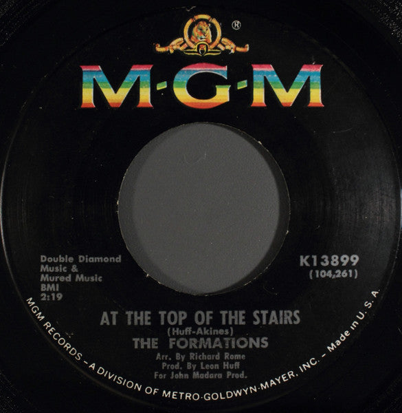 The Formations : At The Top Of The Stairs (7", Single, MGM)