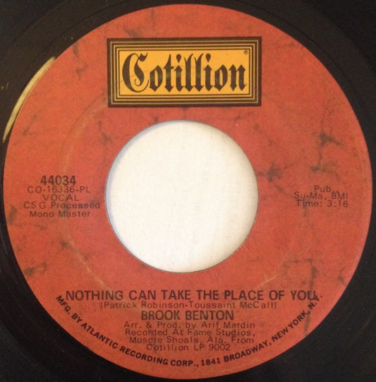 Brook Benton : Nothing Can Take The Place Of You / Woman Without Love (7", Single)