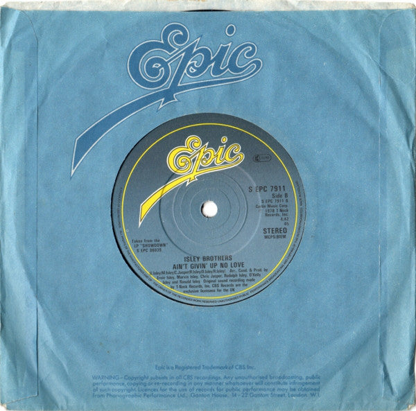 The Isley Brothers : It's A Disco Night (Rock Don't Stop) (7", Single, Blu)