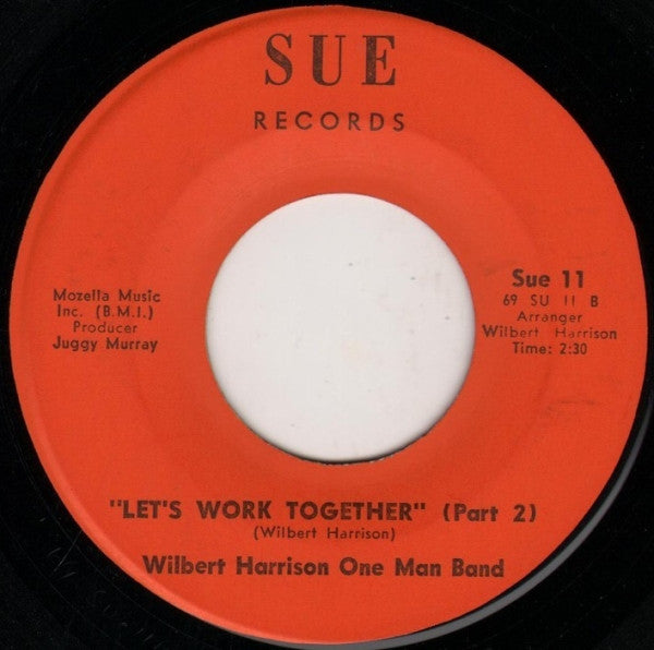 Wilbert Harrison : Let's Work Together (7", Single, Red)