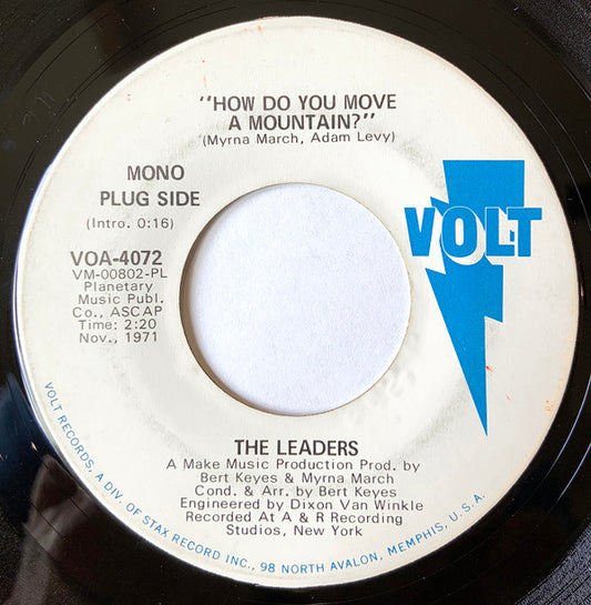 The Leaders (12) : How Do You Move A Mountain? (7", Single, Promo)