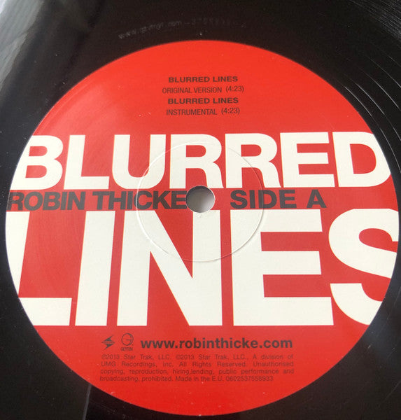 Robin Thicke : Blurred Lines (12")