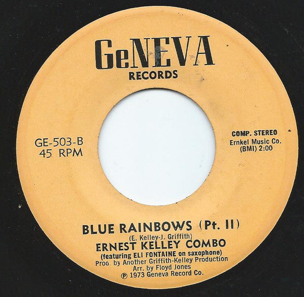 Ernest Kelley Combo : Blue Rainbows (7")