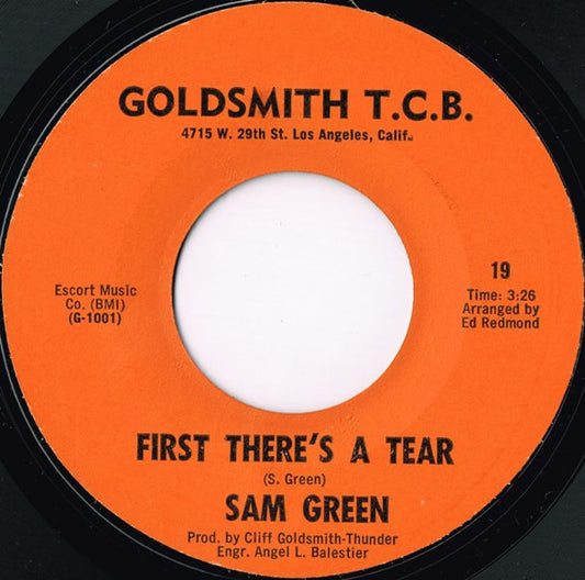 Sam Green (5) : First There's A Tear (7")