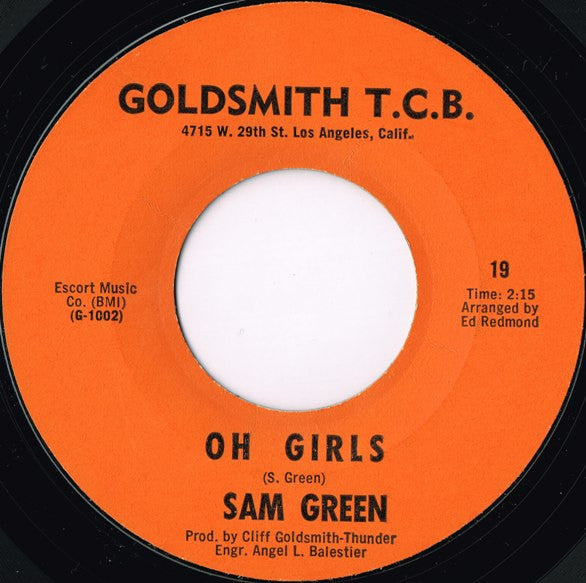 Sam Green (5) : First There's A Tear (7")