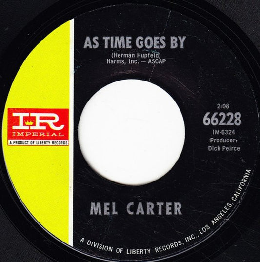 Mel Carter : As Time Goes By / Look To The Rainbow (7", Single)