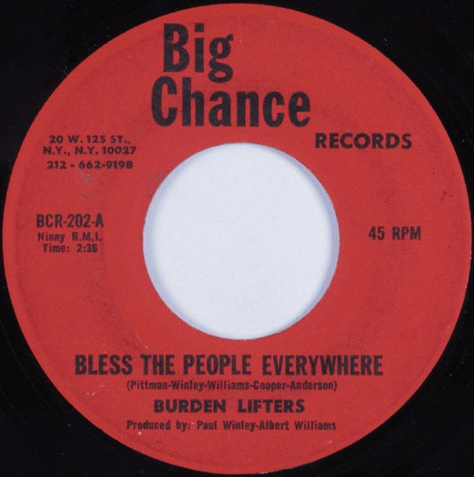 Burden Lifters : Bless The People Everywhere / Farewell, Goodbye (7")