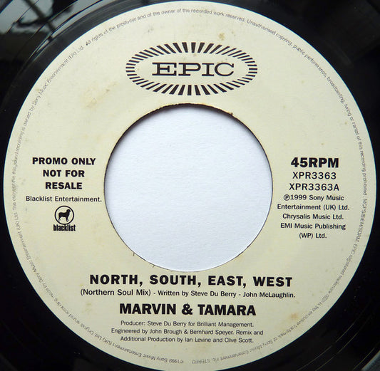 Marvin And Tamara : North, South, East, West (7", Promo)