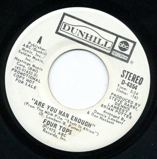Four Tops : Are You Man Enough  (7", Single, Mono, Promo)