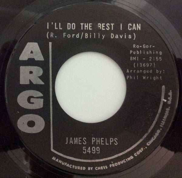 James Phelps : Love Is A 5-Letter Word / I'll Do The Best I Can (7", Single, Bla)