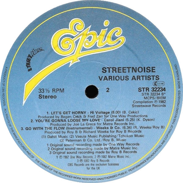 Various : Streetnoise Vol. 1 (LP, Comp)