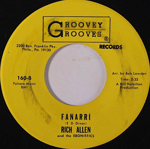 Rich Allen And The Ebonistics : Echo's Of November (7")