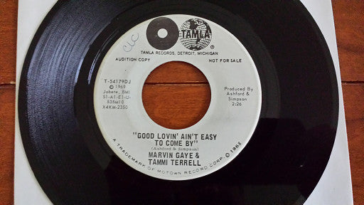 Marvin Gaye & Tammi Terrell : Good Lovin' Ain't Easy To Come By (7", Single, Promo, Aud)