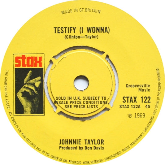 Johnnie Taylor : Testify (I Wonna) (7", Single, 4-P)