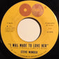 Stevie Wonder : I Was Made To Love Her / Hold Me (7", Single)