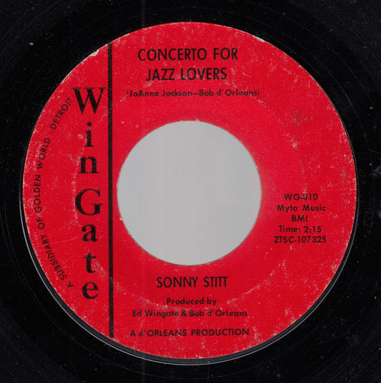 Sonny Stitt : Concerto For Jazz Lovers / Just Dust (7", Mono, Styrene)