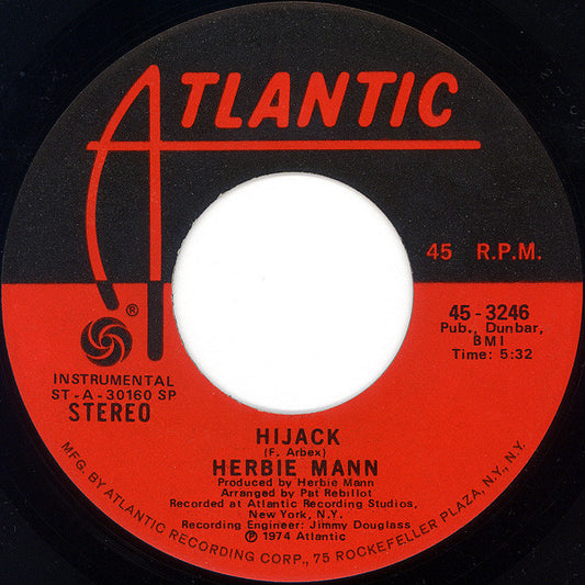 Herbie Mann : Hijack / The Orient Express (7", Single, SP )