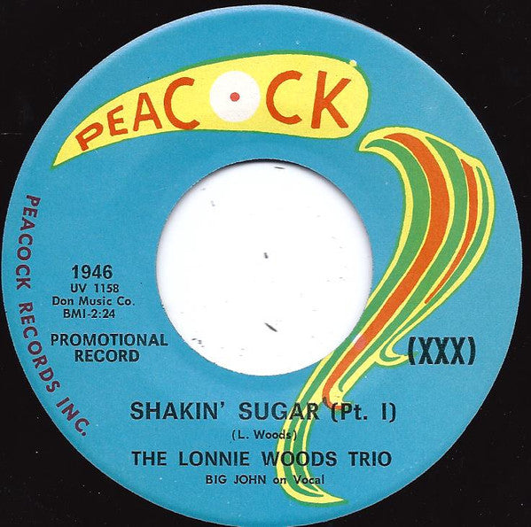 The Lonnie Woods Trio : Shakin' Sugar (7", Single, Promo)