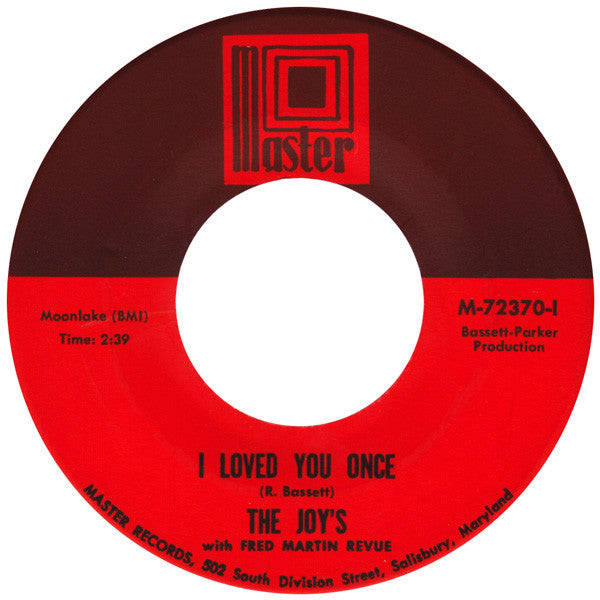 The Joy's With The Fred Martin Revue : I Loved You Once (7", Single)