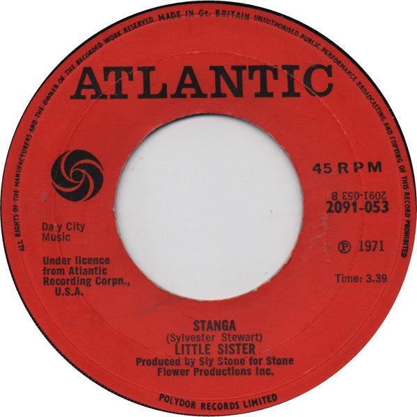 Little Sister : Somebody's Watching You / Stanga (7")